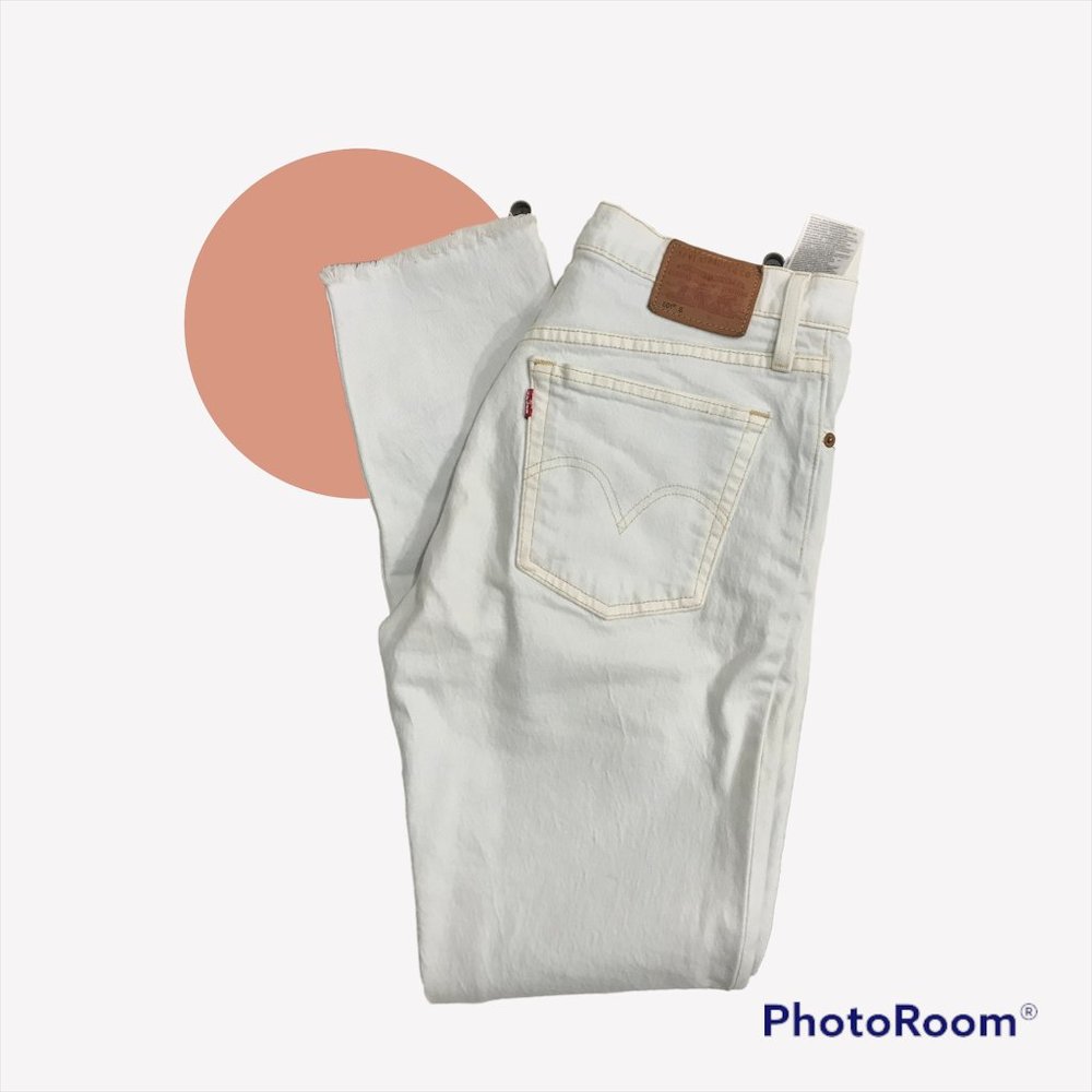 Levi's 501 S Skinny with gold stitching
